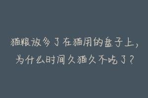 猫粮放多了在猫用的盘子上，为什么时间久猫久不吃了？