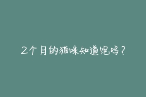 2个月的猫咪知道饱吗？