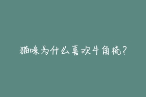 猫咪为什么喜欢牛角梳？