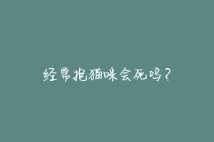 经常抱猫咪会死吗？