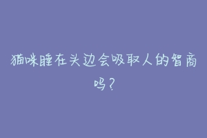 猫咪睡在头边会吸取人的智商吗？