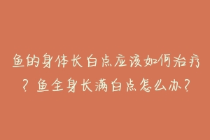 鱼的身体长白点应该如何治疗？鱼全身长满白点怎么办？