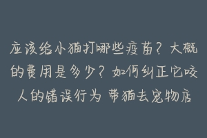 应该给小猫打哪些疫苗？大概的费用是多少？如何纠正它咬人的错误行为 带猫去宠物店打疫苗是什么疫苗